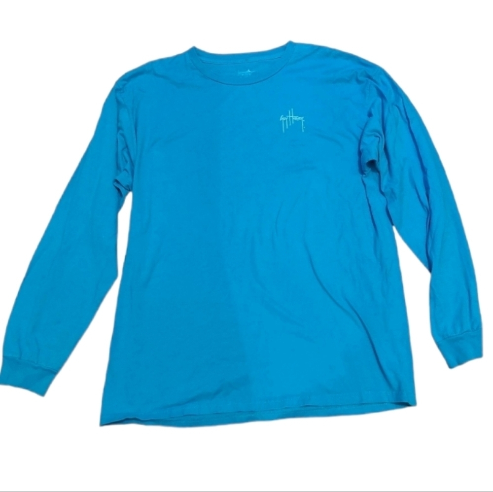GUY HARVEY blue long sleeve tshirt XL